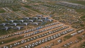 Dunyanın en ilginc yerileri Arizona Uçak Mezarlığı